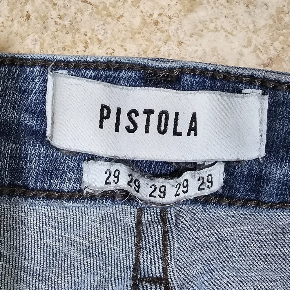 PISTOLA Women Size 29 Light Wash Skinny Jeans Cotton Blend Elevated Quiet Luxury - Picture 3 of 7